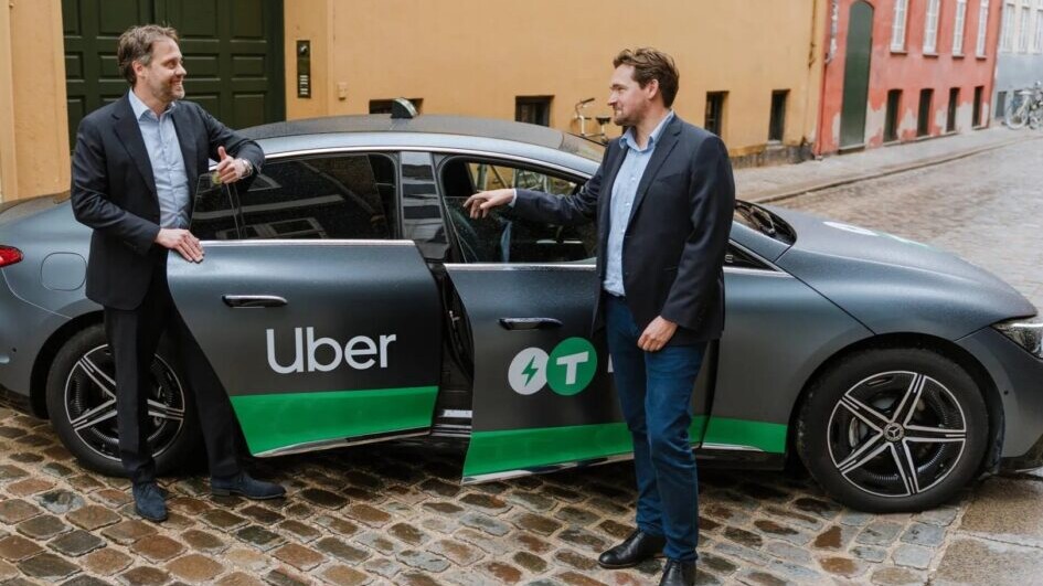 Dantaxi bliver til Uber. PR-foto.