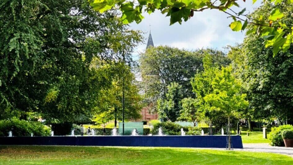 Vor Frelser Kirke set fra IC Møllerparken. Arkivfoto.