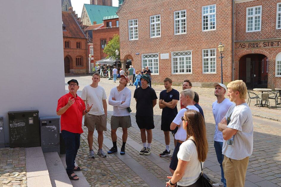 På toppen af Ribe – udsigten fra Borgertårnet gav både overblik og nye perspektiver. Foto: Johnny Tauman.