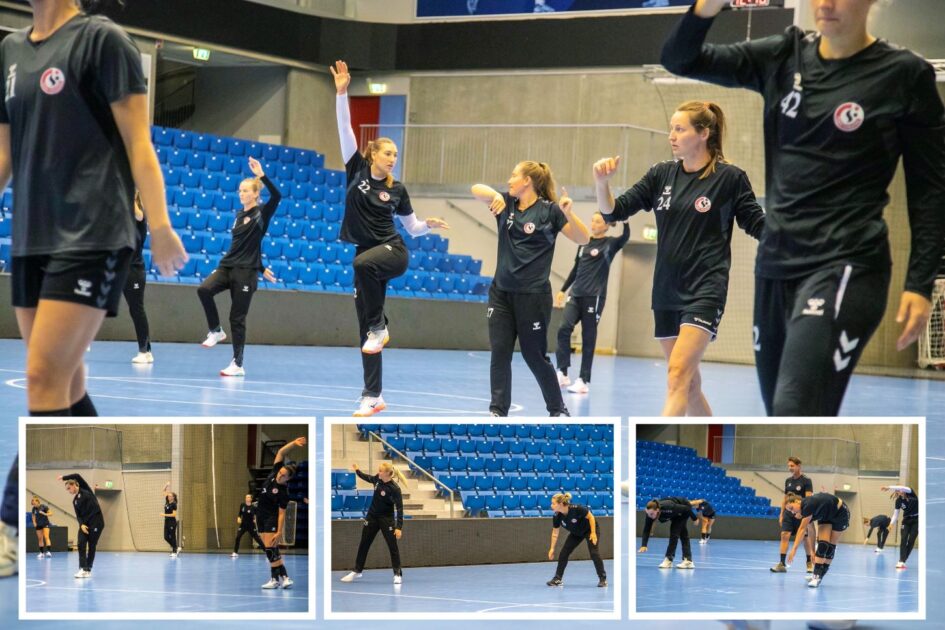 Træningen er i fuld gang i Team Esbjerg op til sæsonstart. Foto: Johnny Tauman.
