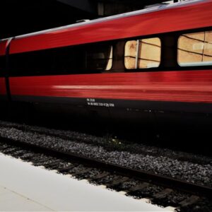 DSB IC3-tog i fart. Foto: Fjodor Pedersen.