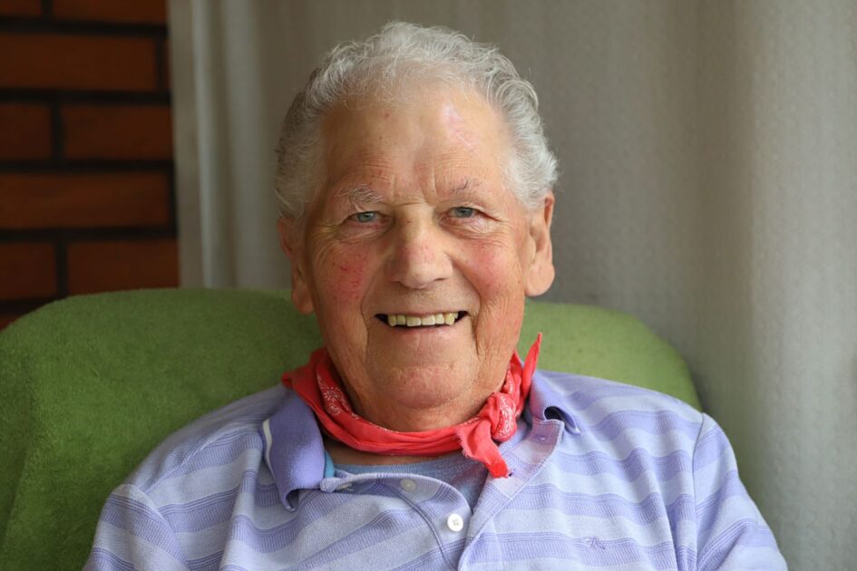 88-årige Ejnar Tykgaard fra Esbjerg. Foto: Johnny Tauman.