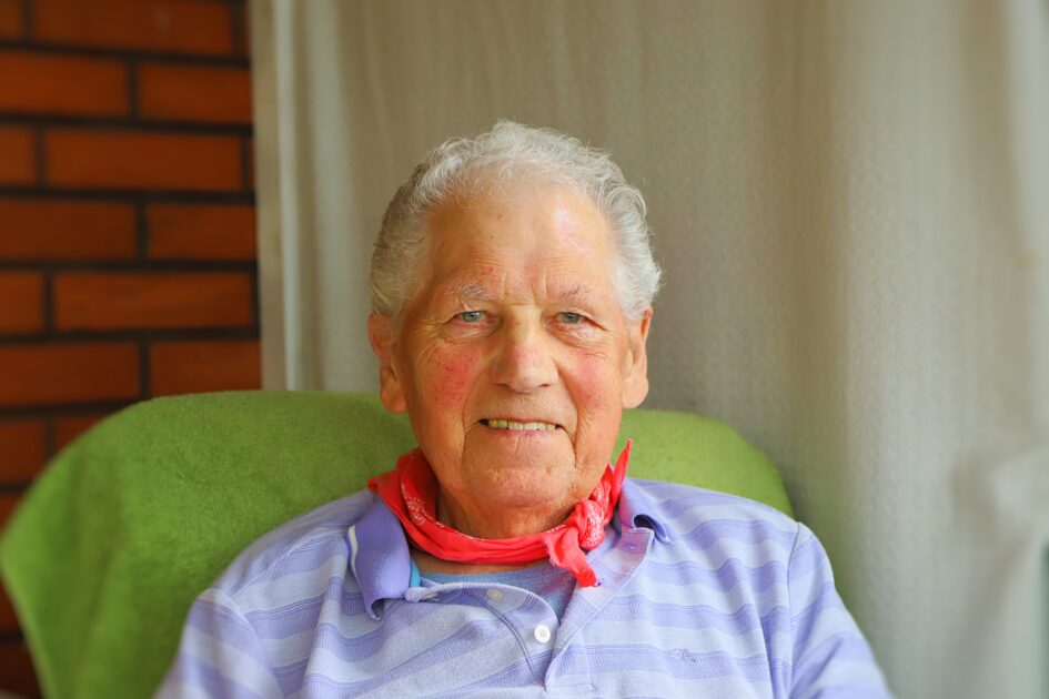 88-årige Ejnar Tykgaard fra Esbjerg. Foto: Johnny Tauman.