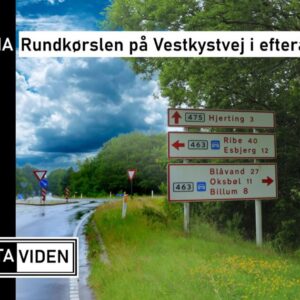 Anlæg af rundkørsel på Vestkystvej lukker vej i 14 uger. Foto/Grafik: Johnny Tauman.