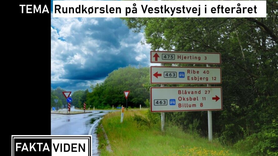 Anlæg af rundkørsel på Vestkystvej lukker vej i 14 uger. Foto/Grafik: Johnny Tauman.