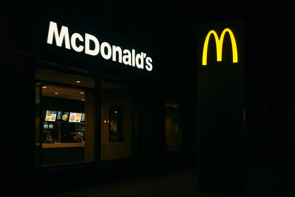 McDonald's indfører gebyr på visse produkter imellem midnat og 06. Genrefoto.