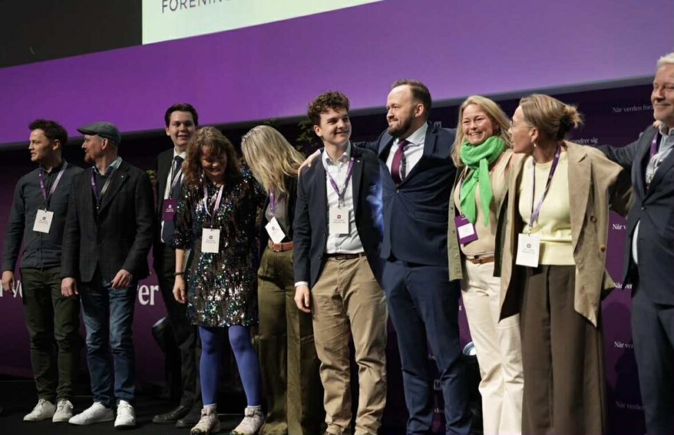 Fra Moderaternes Årsmøde - Trine Timmerby nummer tre fra højre. Privatfoto.