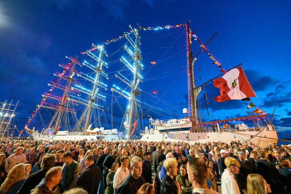 Aftenstemning. Tall Ships Race 2025. Foto: Christer Holte.