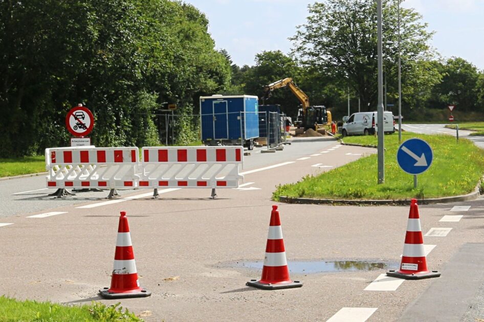 Blot én gravemaskine nødvendigt til arbejdet. Foto: Johnny Tauman.