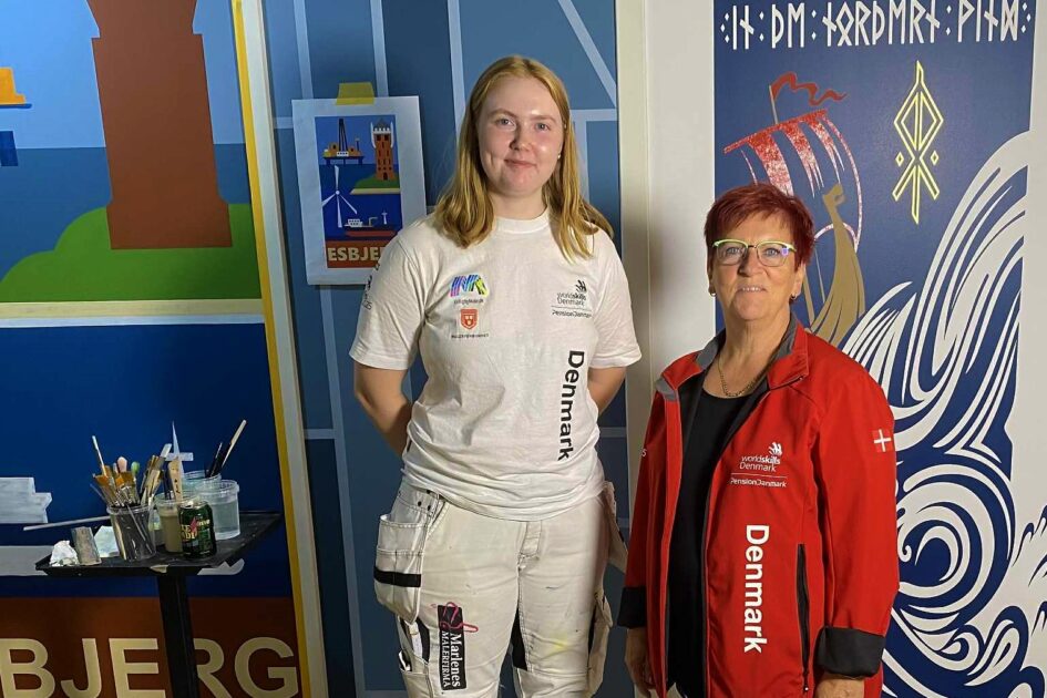 Camilla og hendes faglærer, Hanne. Foto: Johnny Tauman.