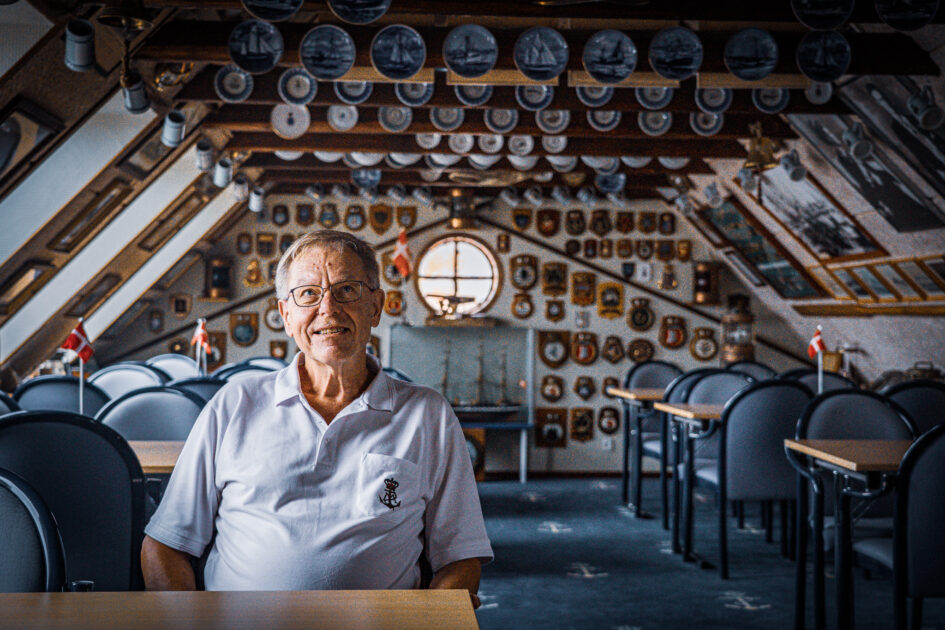 Poul Koudal, tidligere skibskok, har været formand for marineforeningen siden 2018. Foto: Fjodor Pedersen.
