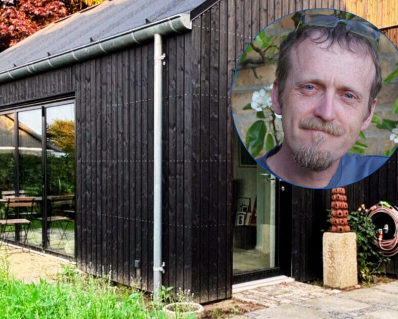 Lars Waldemar er snart klar til at byde indenfor i sit nye atalier. Privatfotos.
