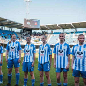 EfB's Kvindehold spiller i B-ligaen. Foto: EfB.