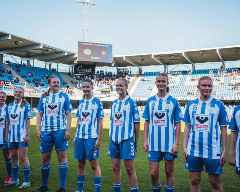EfB's Kvindehold spiller i B-ligaen. Foto: EfB.