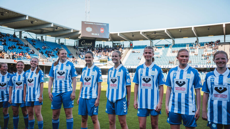 EfB's Kvindehold spiller i B-ligaen. Foto: EfB.