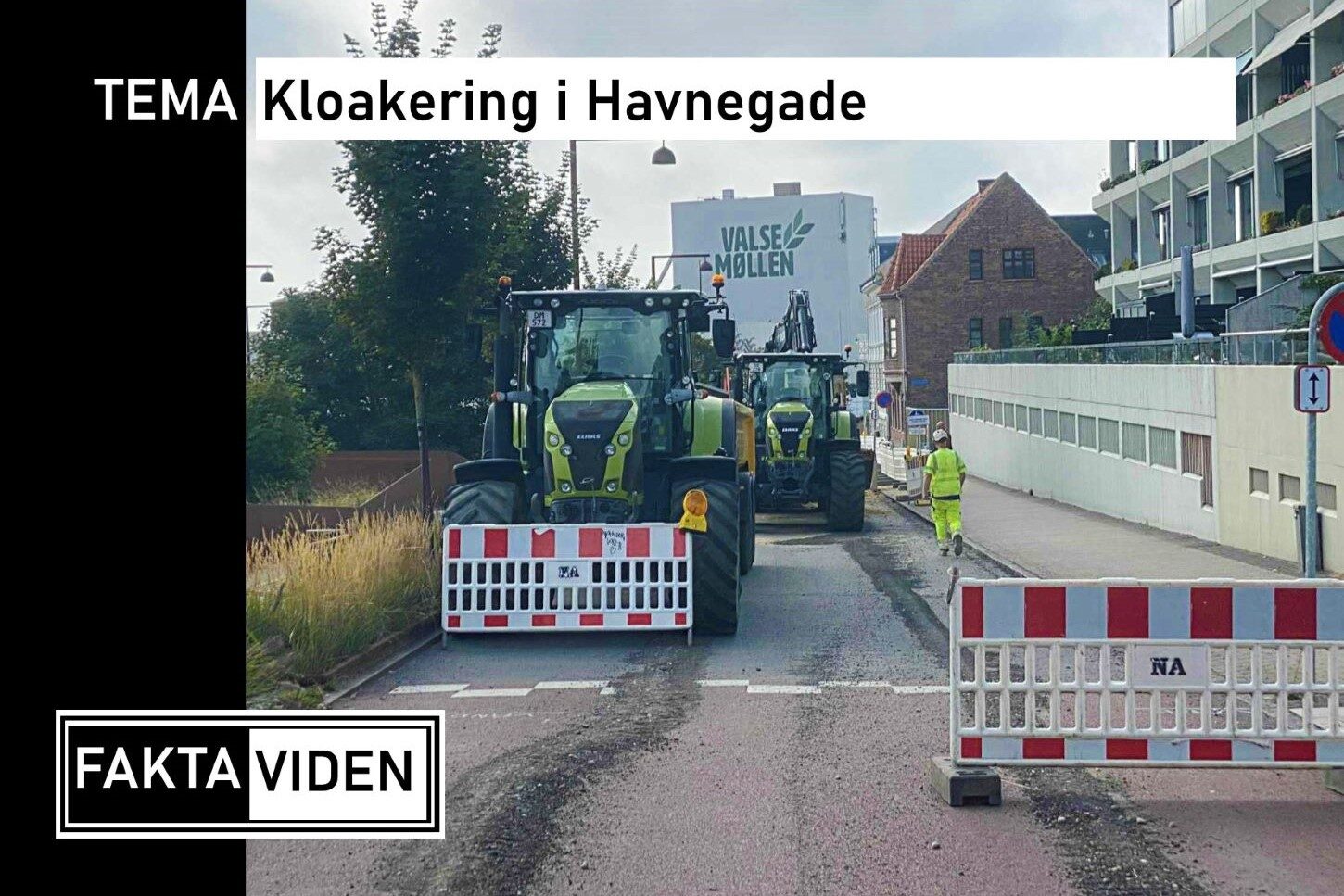 Kloakeringen i Havnegade skrider fremad. Foto: Johnny Tauman.