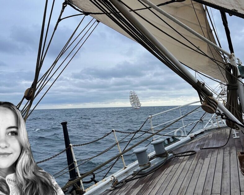 Starten er gået fra Kristiansand mod Esbjerg. Privatfoto/Collage: Johnny Tauman.