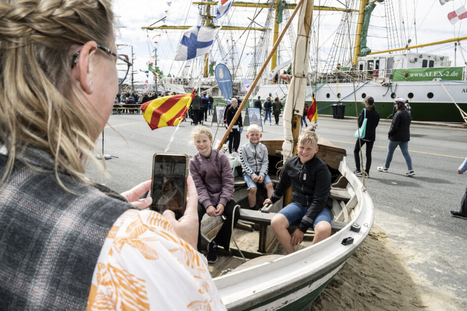 Maritimt Torv inviterer publikum ind i den maritime verden – fra knob og navigation til karriere og klima. Foto: Esbjerg Kommune.