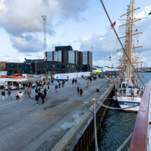 Med lydvandringen kan du blive klogere på historien, imens du går langs havnen. Foto: Jack Eben Steffensen.