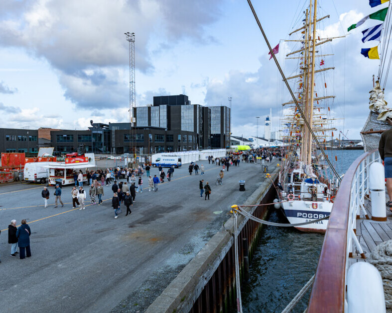 Med lydvandringen kan du blive klogere på historien, imens du går langs havnen. Foto: Jack Eben Steffensen.
