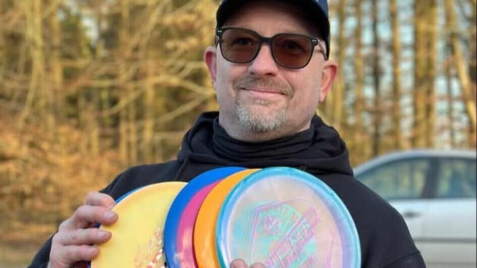 Allan Lorentzen er formand for Esbjerg Discgolf Club. Privatfoto.