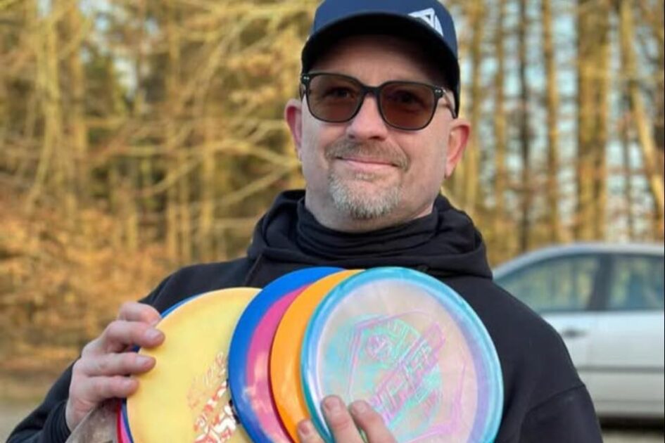 Allan Lorentzen er formand for Esbjerg Discgolf Club. Privatfoto.