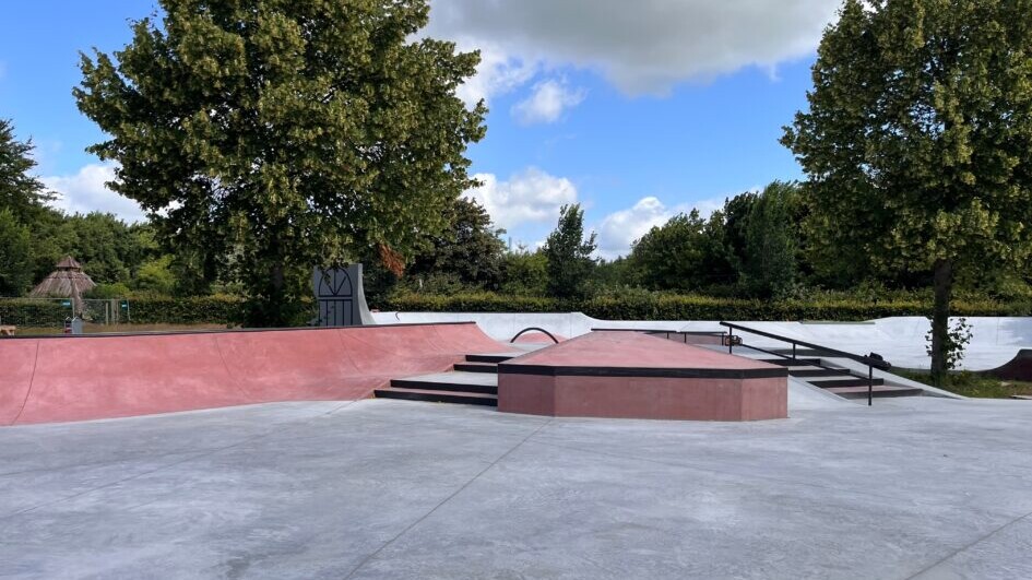 Den nye skatepark i Bramming åbner snart officielt. Foto: Esbjerg Kommune.