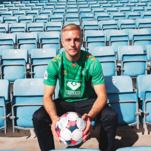 Robby McCrorie er ny målmand i EfB. Pressefoto.