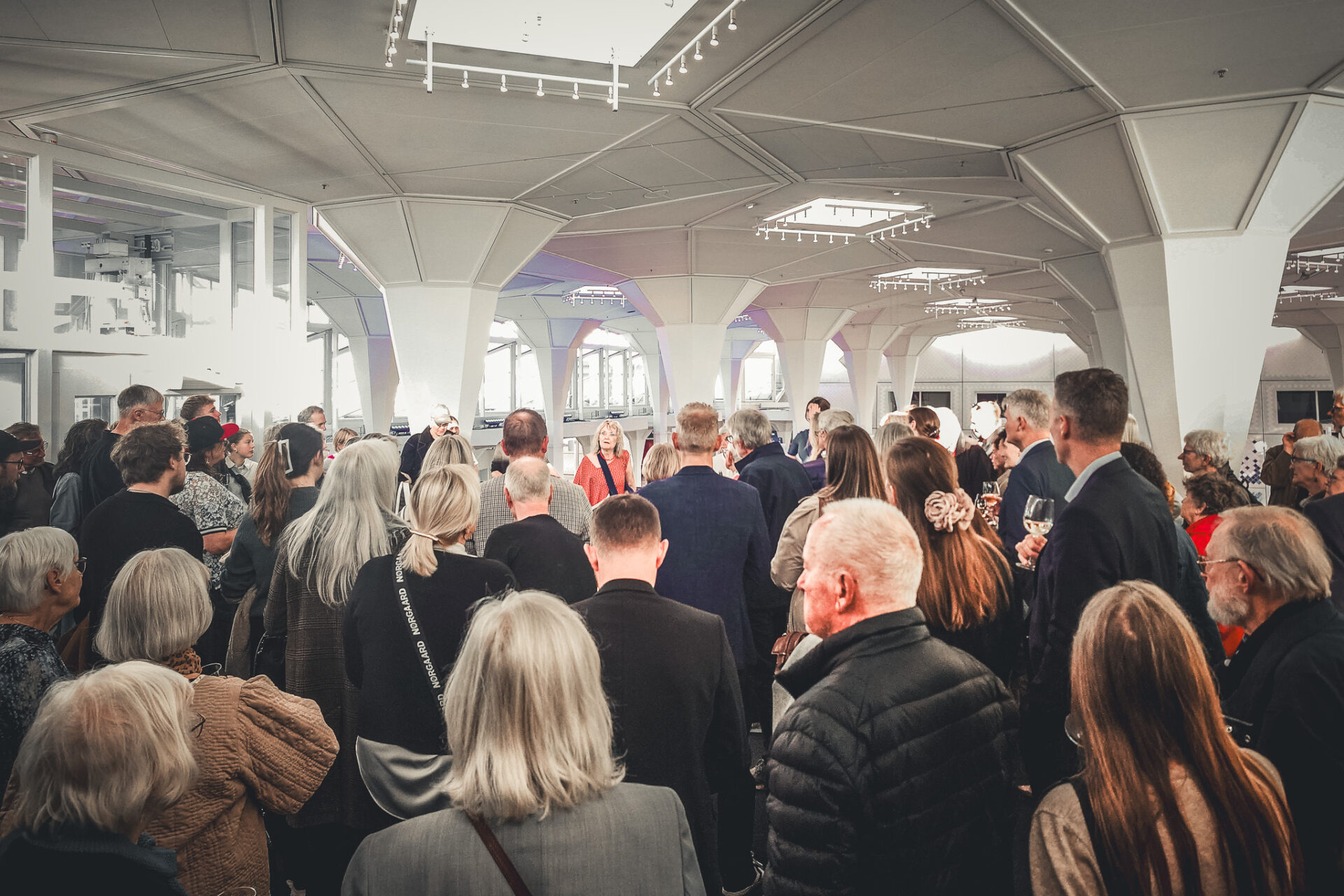 Museumsdirektør Inge Merete Kjeldgaard bød de mange fremmødte velkommen. Foto: Fjodor Pedersen.