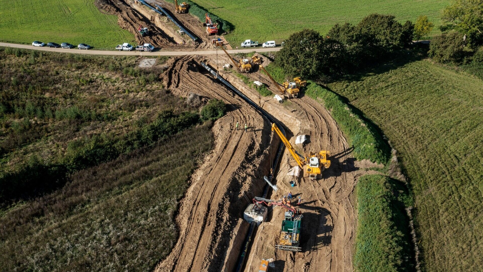 Energinet har tidligere lavet Baltic Pipe-gasledningen på tværs af Danmark. Arbejdet med at nedgrave nye brintrør vil på mange måder minde om gasprojektet.