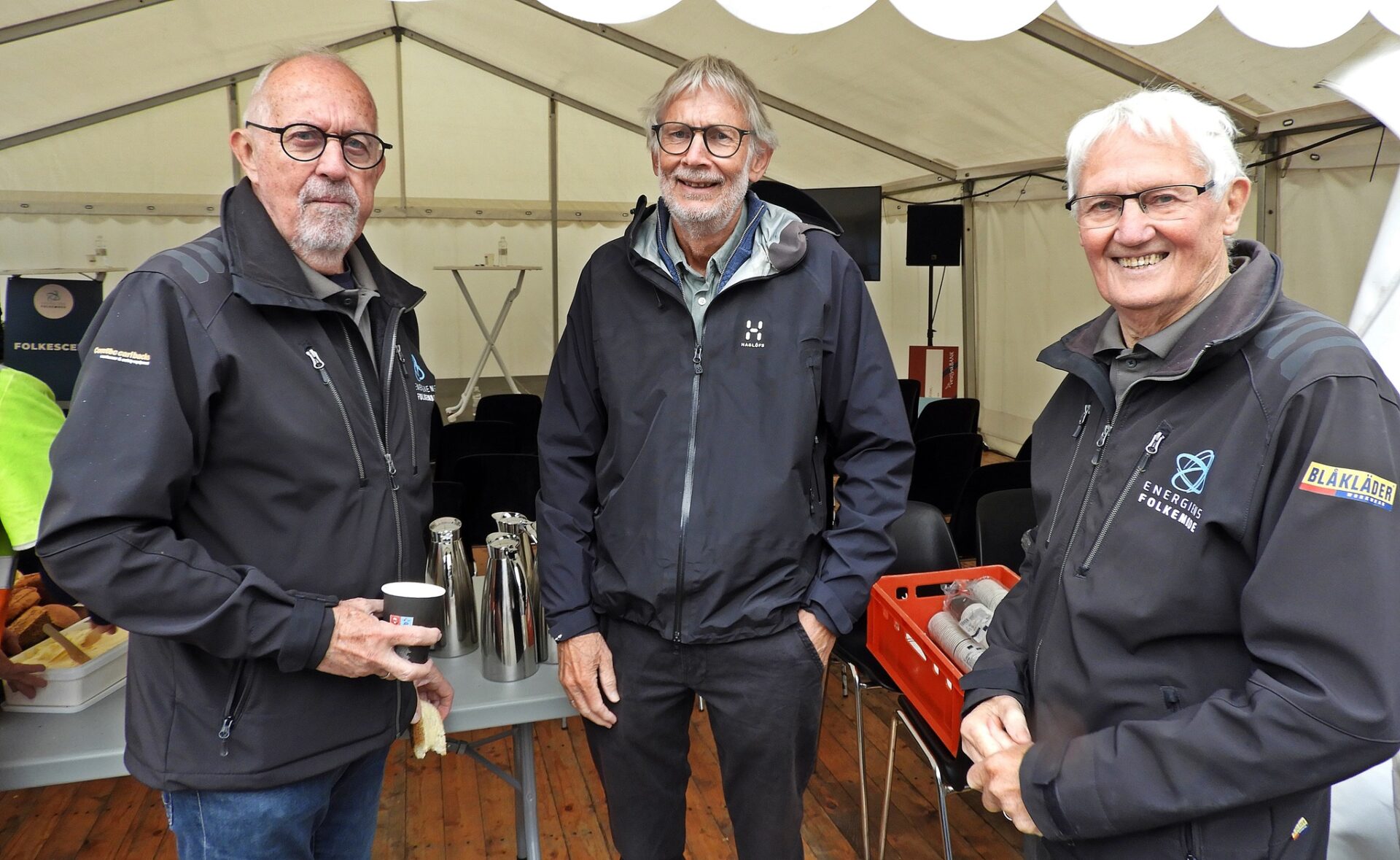 Per Andersen (tv) og Niels Aage Giversen (th) var i sin tid med til at tage initiativ til Energiens Folkemøde. Foto: Per Benny Paulsen.