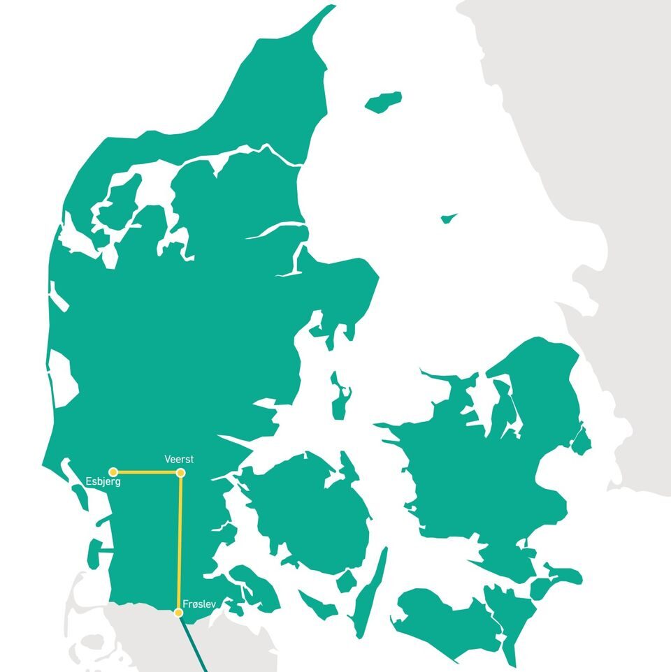 Brintprojektet har fået navnet "7-tallet", fordi det på landkortet ligner et syvtal. Sydfra vil tyske Gasunie bygge op mod den danske grænse, så de to systemer bliver forbundet, og det bliver muligt for danske aktører at eksportere brint til fx den tunge, tyske industri.