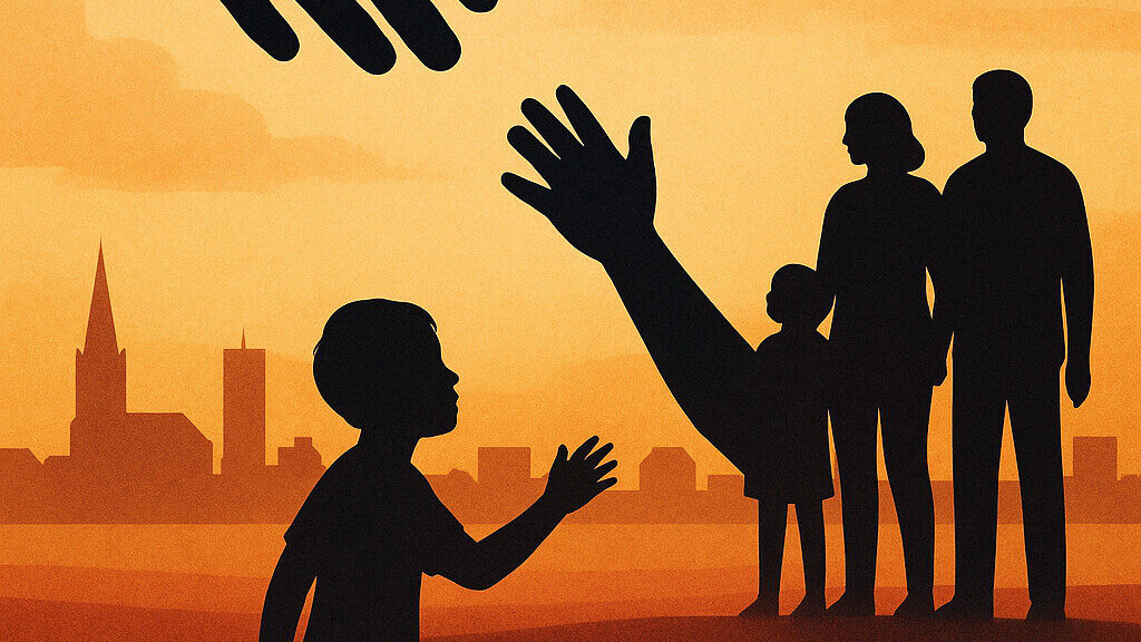 Sårbare unge. AI-illustration.