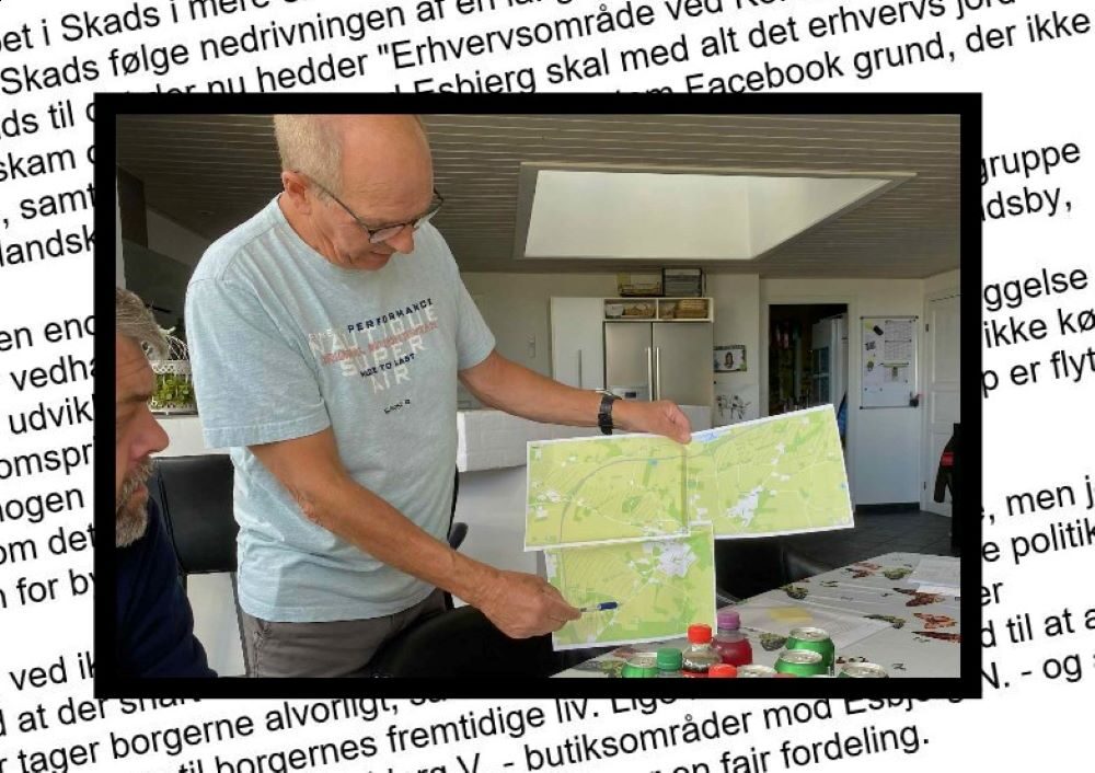Torben Pedersen fra Andrup udtrykker sin bekymring over udvikling i Skads/Andrup. Foto: Johnny Tauman.