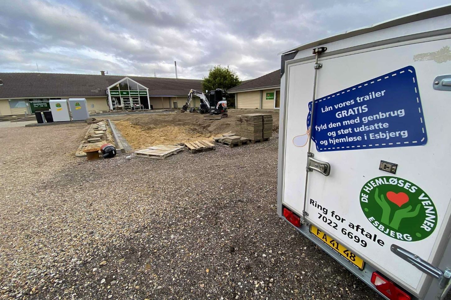 De Hjemløses Venner tilbyder ikke at levere varer ud. Foto: Johnny Tauman.