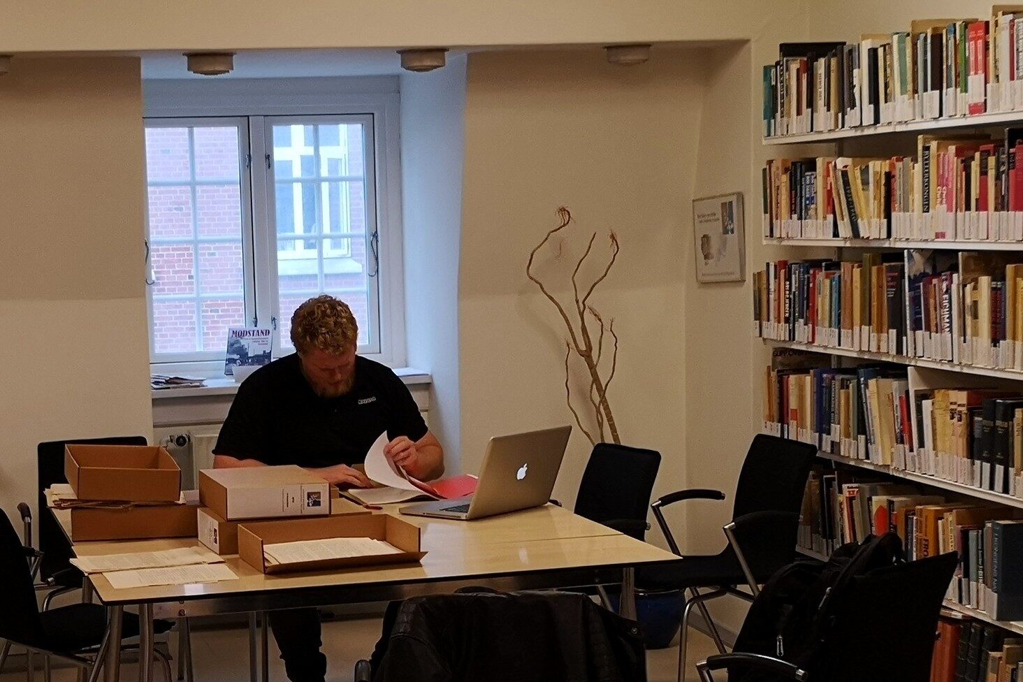 Læsesal, HSB. Foto Museums Vest.