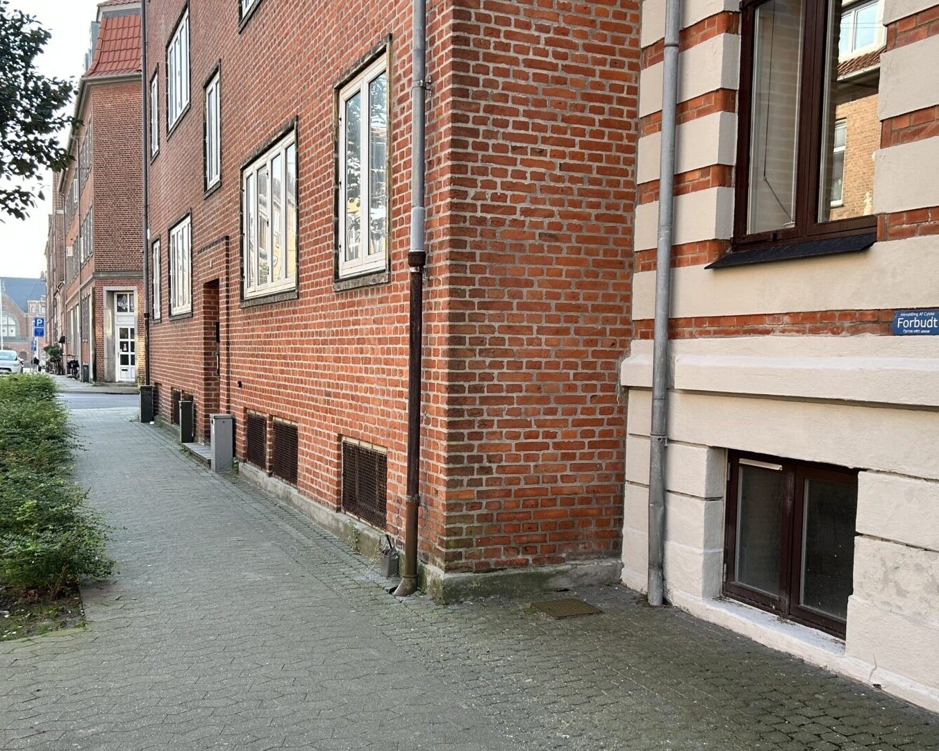 Kantzone i Norgesgade i Esbjerg. Foto: Esbjerg Kommune.