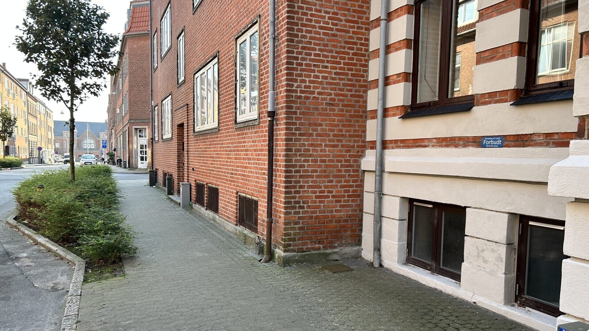 Kantzone i Norgesgade i Esbjerg. Foto: Esbjerg Kommune.