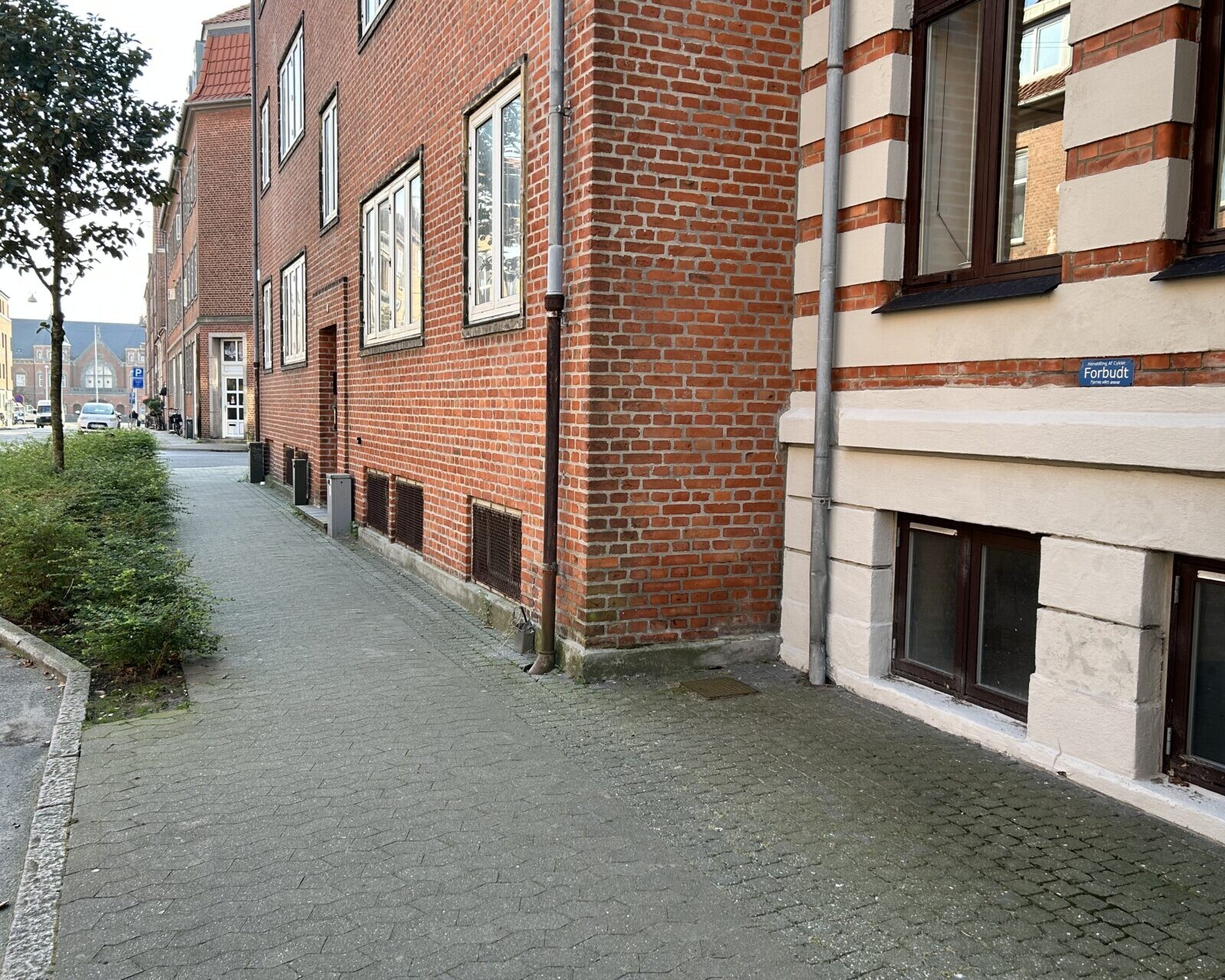 Kantzone i Norgesgade i Esbjerg. Foto: Esbjerg Kommune.