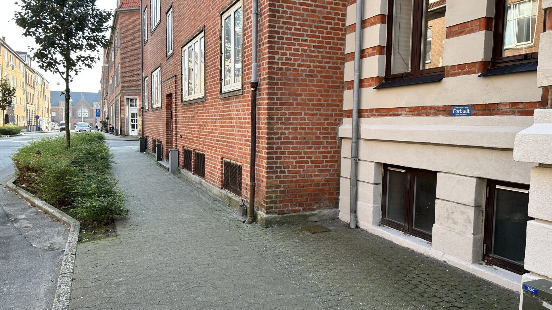 Kantzone i Norgesgade i Esbjerg. Foto: Esbjerg Kommune.