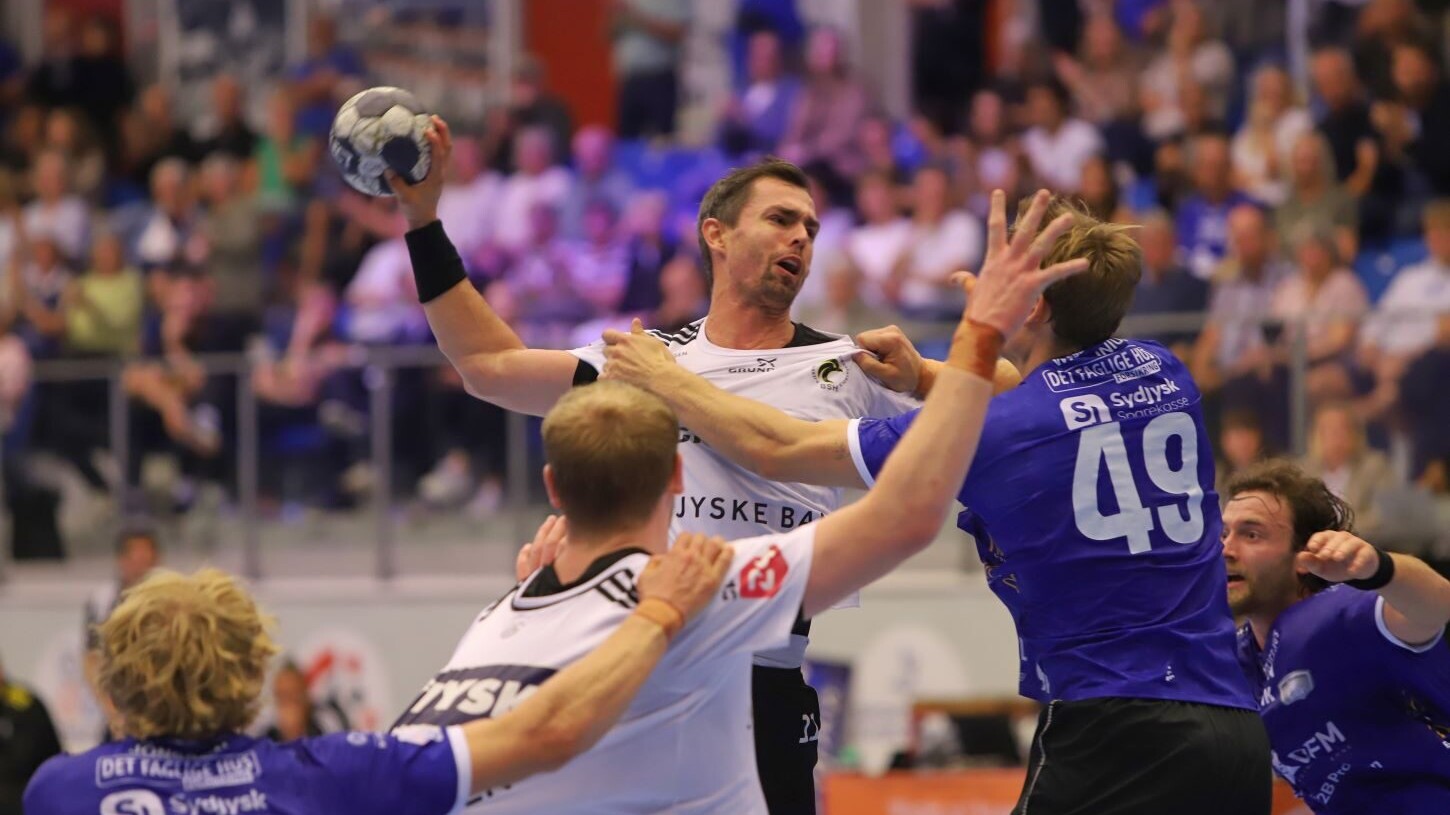 Rasmus Lauge formåede at score mange mål. Foto: Johnny Tauman.