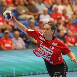 Tabea Schmid - ligaens nummer et på topscorerlisten med 34 mål. Foto: Johnny Tauman.