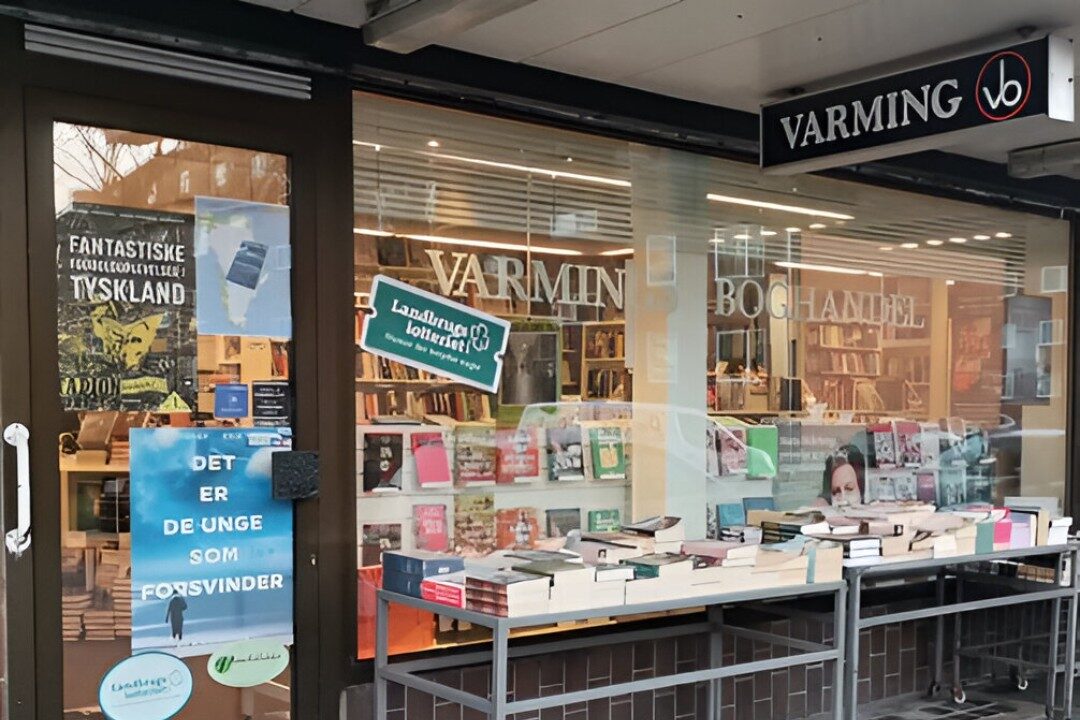 Varmings Boghandel. Arkivfoto.