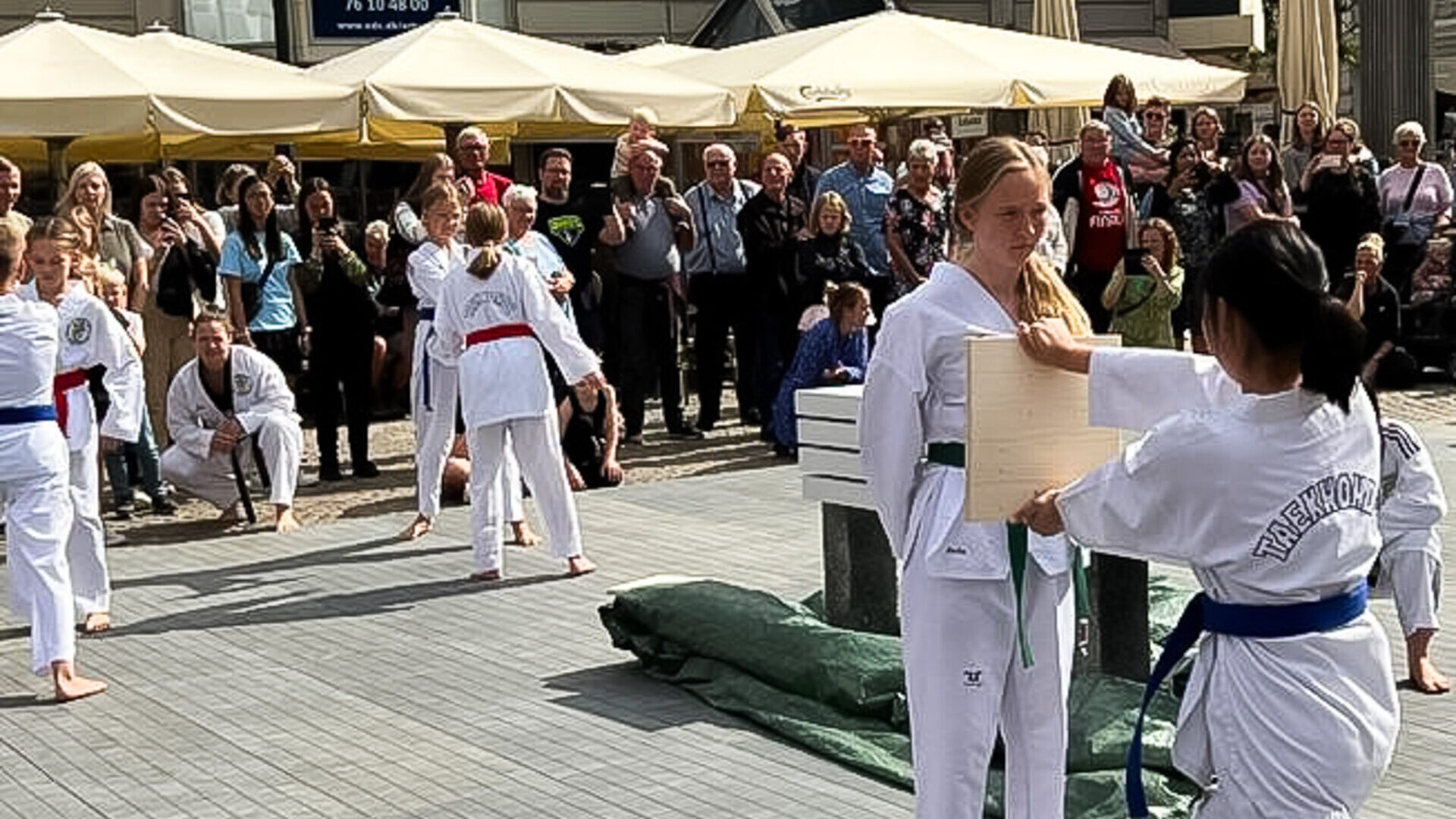 Her er det kæmpere fra en af byens taekwondo-klubber ved en tidligere udgave af Foreningernes Dag. Foto: Esbjerg Kommune.