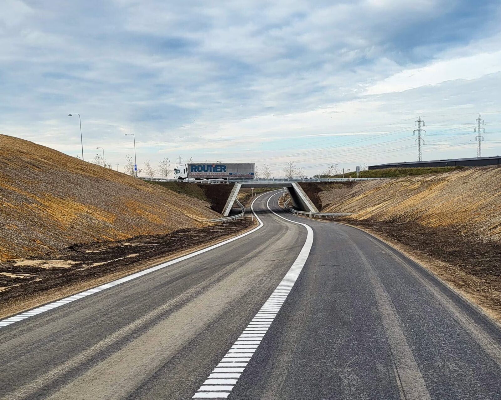 Her et foto fra den forholdsvis nye shunt ved frakørsel 75. Arkivfoto: Vejdirektoratet.