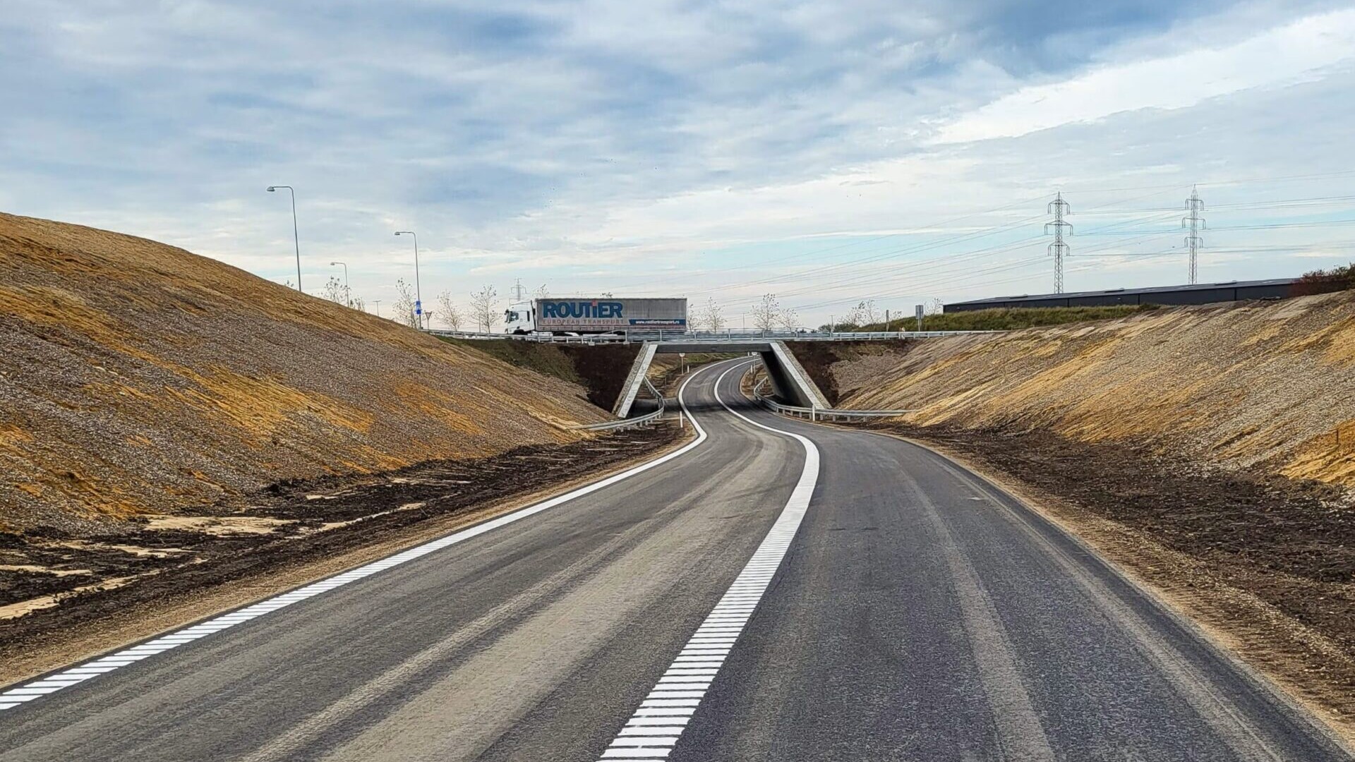 Her et foto fra den forholdsvis nye shunt ved frakørsel 75. Arkivfoto: Vejdirektoratet.