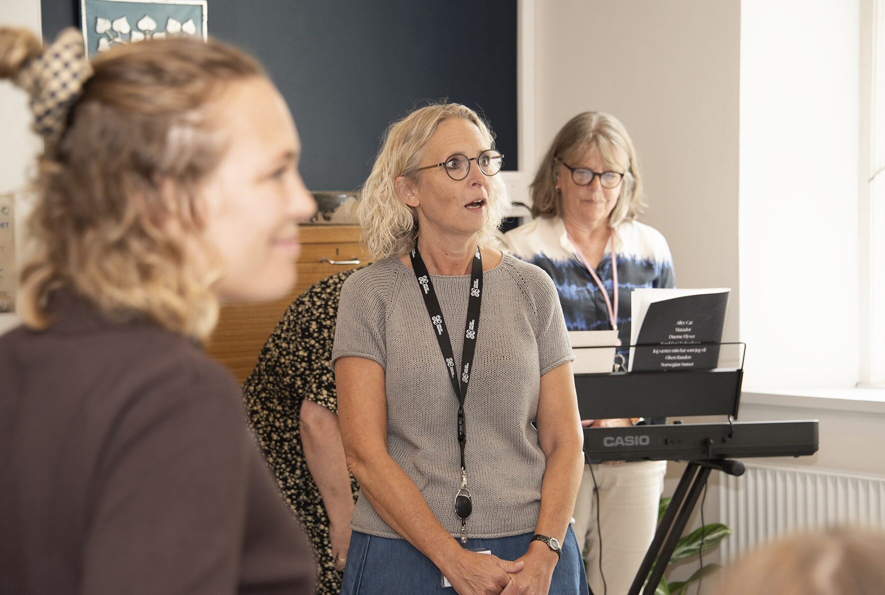 Kulturchef Ulla Visbech, Esbjerg Kommune, forestod den officielle åbning. Foto: Esbjerg Kommune.