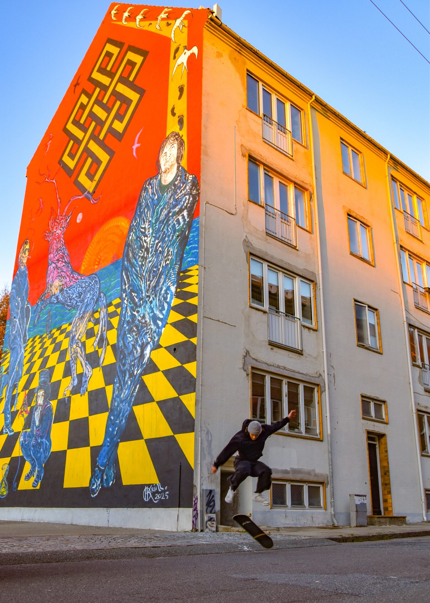 Et nyere foto fra gadebilledet. Jesper på board. Foto: Henriette Thomsen Andersson.