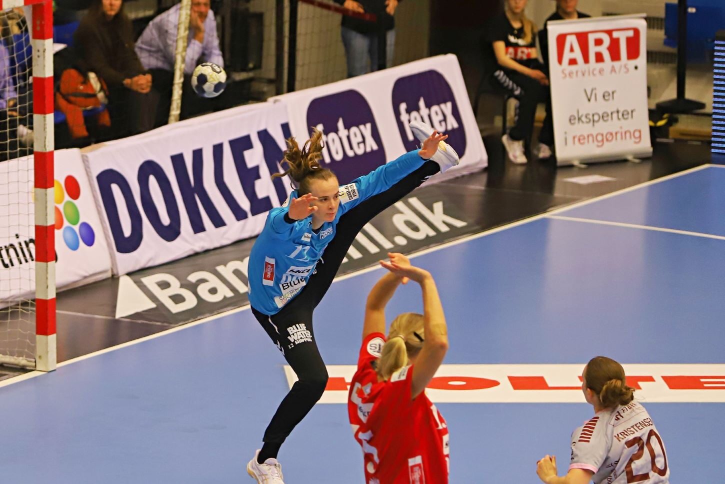 Anna Kristensen havde en svær første halvleg med blot fem redninger