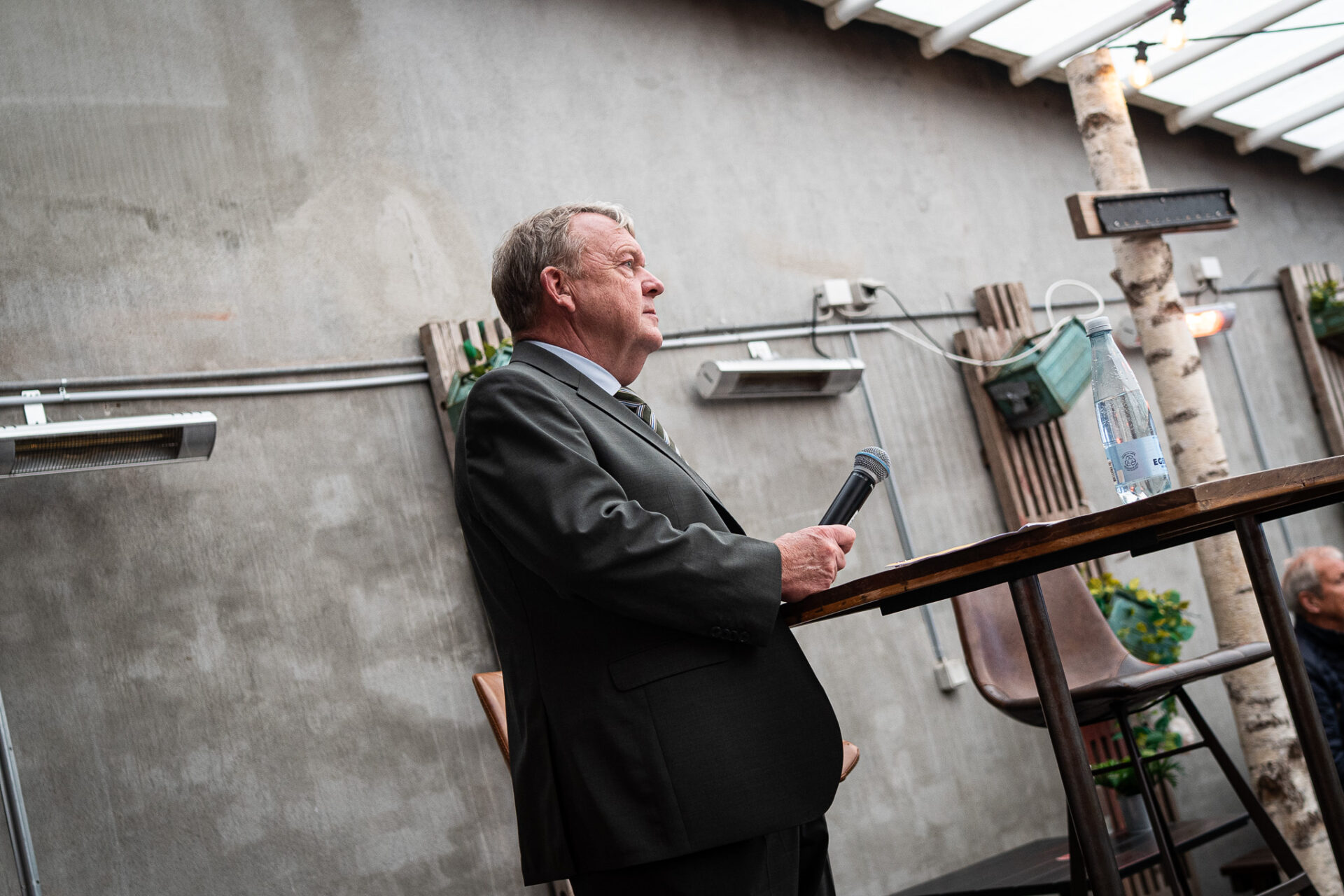 Først til allersidst blev Løkke spurgt ind til situationen i Gaza. Overskriften på debatmødet var ellers "Når verden forandrer sig". Foto: Fjodor Pedersen.